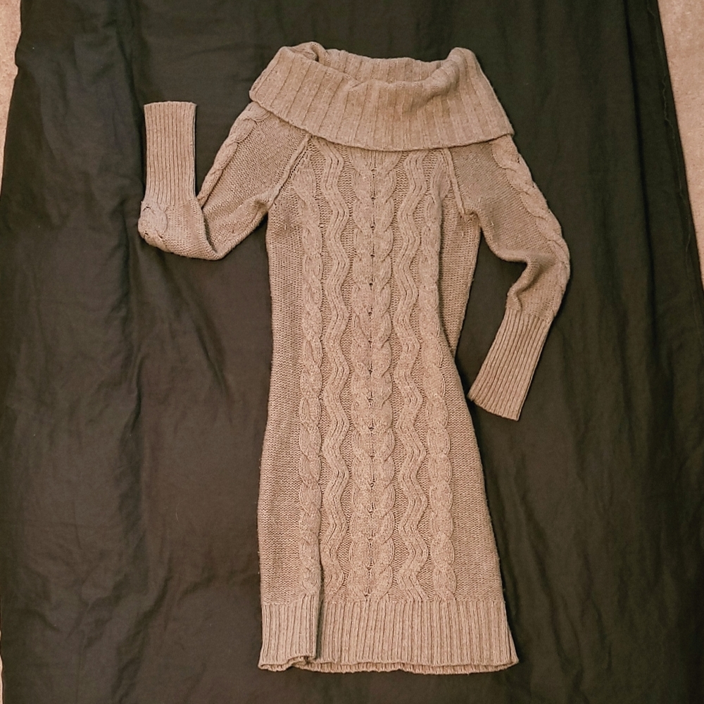 Loft Cable Knit Small Sweater Dress
